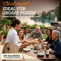 Set Pizzaiolo LIKAYA - Accesorii Profesionale pentru Pizza: Lopată pentru pizza 32x62 cm, Planșetă pentru pizza 35 cm și Cuțit pentru pizza 36 cm - Din lemn de salcâm certificat FSC 7