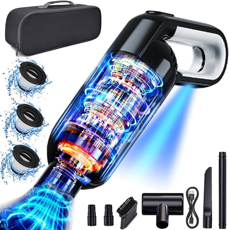 LIKE SHOW 15000Pa Vezeték Nélküli Autó és Otthoni Porszívó 120W USB Töltéssel