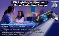 LIKE SHOW 15000Pa Vezeték Nélküli Autó és Otthoni Porszívó 120W USB Töltéssel 6