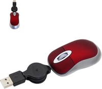 LIKE SHOW Mini Egér Behúzható USB Kábellel, 1600 DPI Vezetékes Számítógép Egér Utazáshoz 1