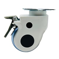 Roată pivotantă pentru mobilier LIKERAINY cu frână, montare pe placă, diametru roată 75 mm, roți pentru dulap și masă 1