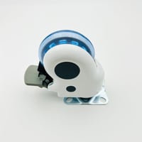 Roată pivotantă pentru mobilier LIKERAINY cu frână, montare pe placă, diametru roată 75 mm, roți pentru dulap și masă 5
