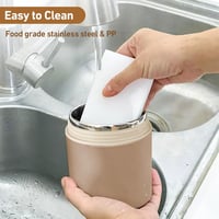 Lille Home 600ml Rozsdamentes Ételhordó Bento Box 2 Szintes Hőtartó Uzsonnás Tároló 4