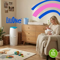 LillOne 4 db Újrahasználható Pelenkaszemét Kazetta Angelcare Kompatibilis 6