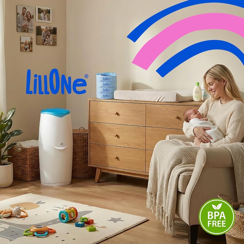 LillOne 4 db Újrahasználható Pelenkaszemét Kazetta Angelcare Kompatibilis