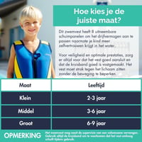 Limmys gyerek úszódzseki állítható úszósegítő 8 levehető panellel CE tanúsított 6