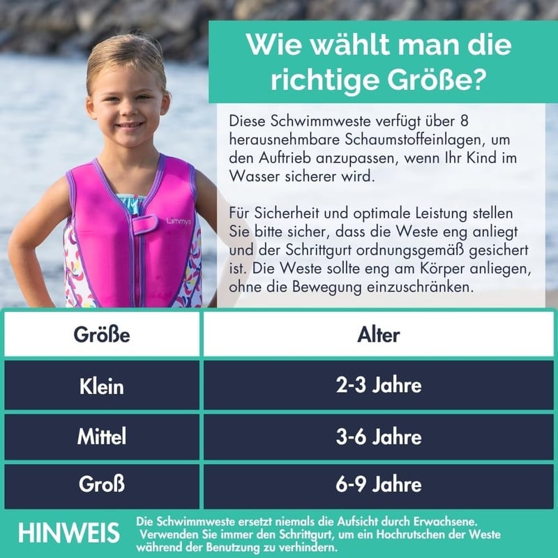 Limmys Gyermek Úszómellény Állítható Felhajtóerővel és Szállítótáskával