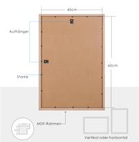 Sada nástenných rámov na obrazy lincoolart, 3 ks, 40x60 cm, drevené MDF rámy vo vzhľade orecha s nerozbitným akrylovým sklom, na plagáty, fotografie a dekoráciu na stenu 6