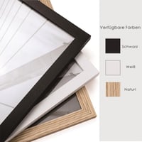Sada nástenných rámov na obrazy lincoolart, 3 ks, 40x60 cm, drevené MDF rámy vo vzhľade orecha s nerozbitným akrylovým sklom, na plagáty, fotografie a dekoráciu na stenu 7