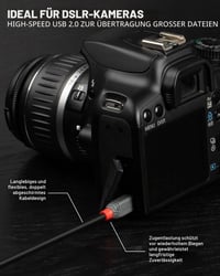 LINDY 36721 USB 2.0 kábel typu A – Mini-B, Anthra Line, antracitová, 0,5 m 4