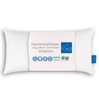 Páperový vankúš Linea Cosy s 3 komorami, mäkký, 40 x 80 cm, vhodný pre alergikov, prateľný na 60 °C, vyrobený v Nemecku 1