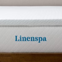Matracový topper Linenspa 120x190 cm, výška 5 cm – gélová pamäťová pena, chránič matraca s prateľným poťahom na zips, biely 6