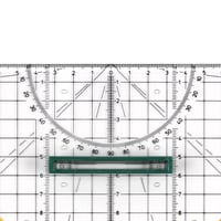 Linex 2632 Plastové trojuholníkové pravítko s odnímateľnou rukoväťou, 30 cm, metrická stupnica, s držiakmi na tušové perá 4