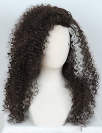 Linfairy hosszú afro göndör paróka nőknek jelmez cosplay halloween 5