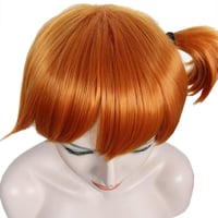 Linfairy Rövid Narancssárga Paróka Halloween Jelmez Cosplay Női Farsang Hajak 4