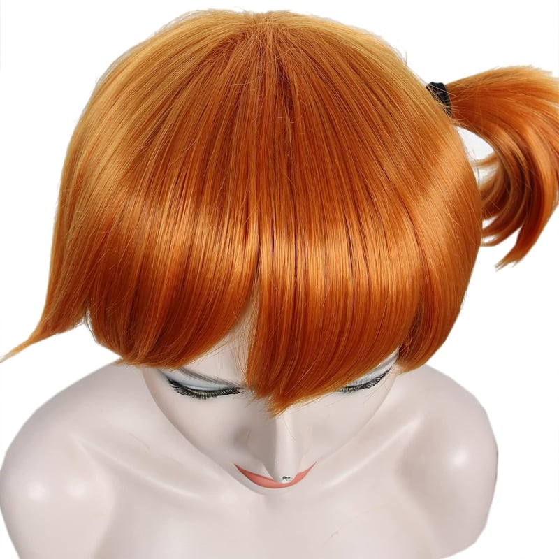 Linfairy Rövid Narancssárga Paróka Halloween Jelmez Cosplay Női Farsang Hajak