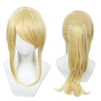 Linfairy Szőke Női Paróka Jelmez Cosplay + 50 cm Farok 1