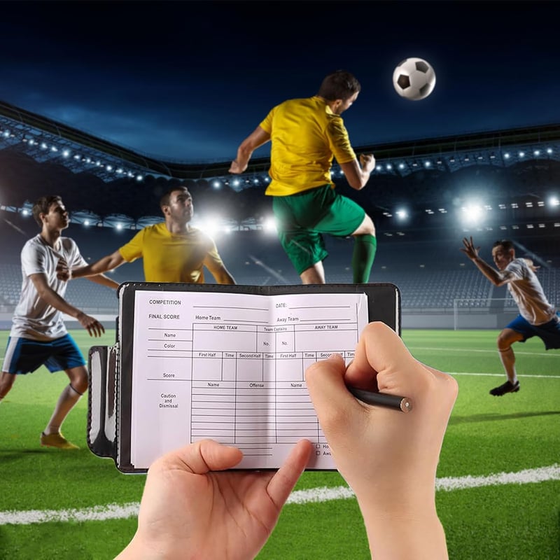 LINGJIA 2db Sárga-Piros Játékvezető Kártya Füttyöggel Futballhoz Sportfelszerelés