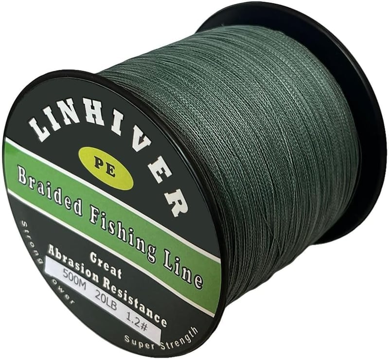 LinHiver Fonott Horgászzsinór 20-100 lbs Erős Kopásálló Vékony Alacsony Nyúlás