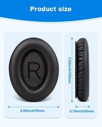 Pernițe pentru căști Link Dream pentru Bose QuietComfort 35, QC35 și QC35 II - Pernițe de schimb - Negru 5