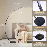 Linkenail LED ívlámpa 25W dimmelhető távirányítóval, 3 színhőmérséklet 5