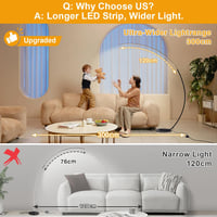 Linkenail LED ívlámpa 25W dimmelhető távirányítóval, 3 színhőmérséklet 3