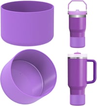 Linkidea 2 db Palack Hüvely Stanley Quencher H2.0 IceFlow Flip Lila Szilikon 1