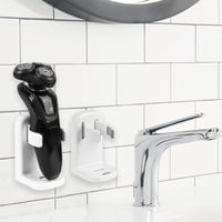 Linkidea Öntapadós Villanyborotva Tartó - Fúrás Nélküli Fürdőszobai Fali Tároló Philips Norelco 2400 és 7000 Sorozathoz, Fehér 6