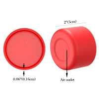 Linkidea Silikonski Set Zaštite za Boce - Kompatibilan sa Hydro Flask Bocama, Zaštita dna za veličine 32/40oz - Protuklizna Navlaka za Bocu, 2 kom Crvena 2
