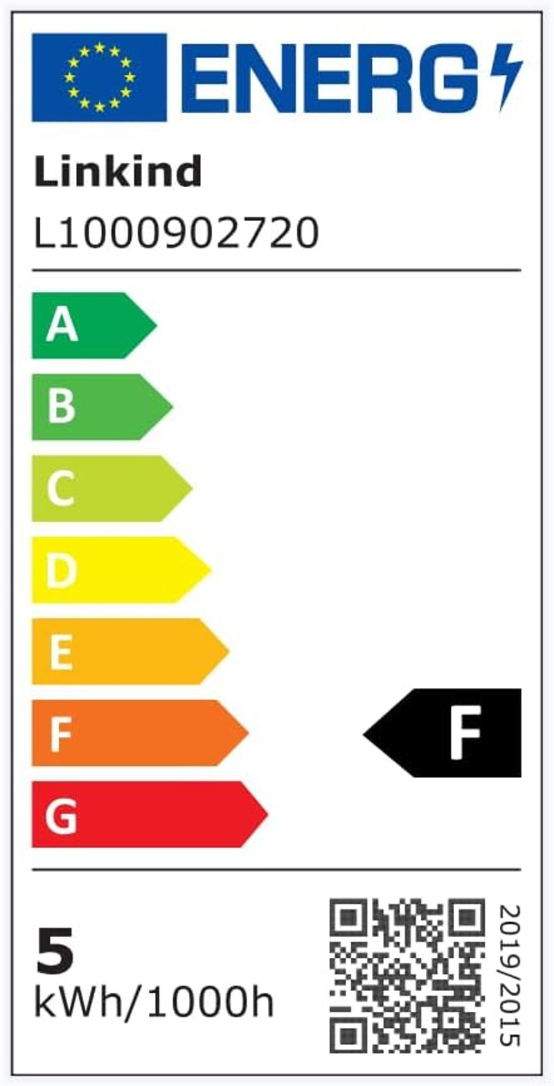 Linkind E14 LED Gömb Izzó, 5.2W (40W Ekvivalens), 3000K Meleg Fehér, 470lm, Energiatakarékos P45 Kisgömb, 15000 Órás Élettartam, 6 Darabos C