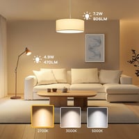 Linkind E14 LED Izzó 7.2W, 60W Helyettesítő, 2700K Meleg Fehér, P45/G45 Csepp Alakú, 806 Lumen, 6 Darabos Csomag 3