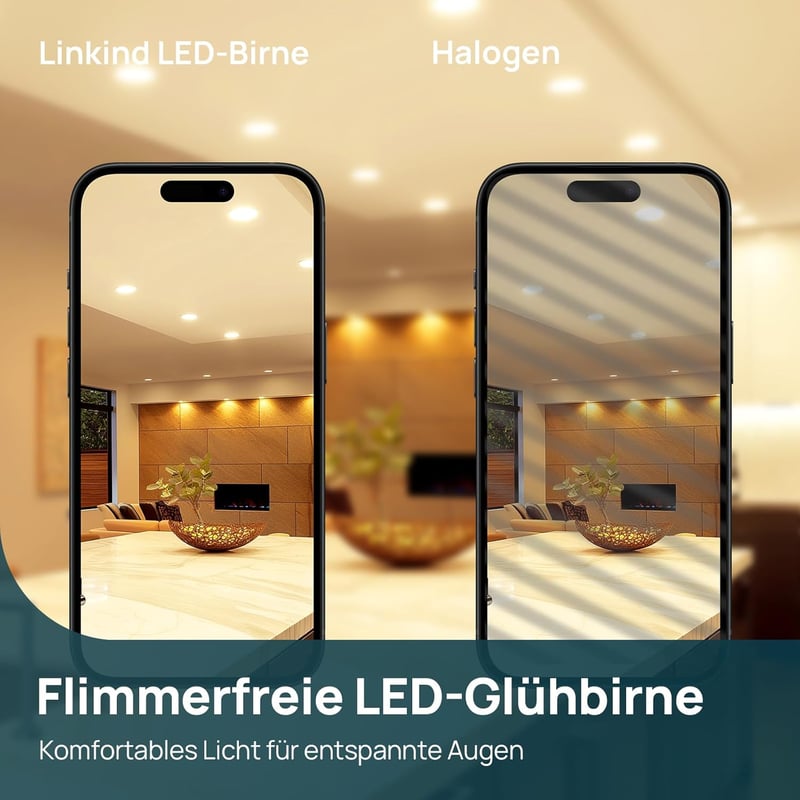 Linkind GU5.3 LED izzó 3.4W 2700K meleg fehér MR16 12V 5db