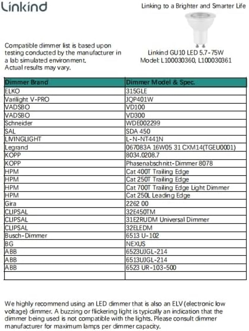 Linkind GU10 7W LED izzó meleg fehér fényforrás