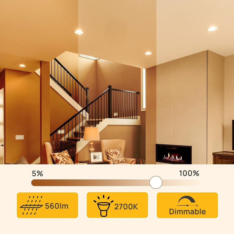 Linkind GU10 7W LED izzó meleg fehér fényforrás