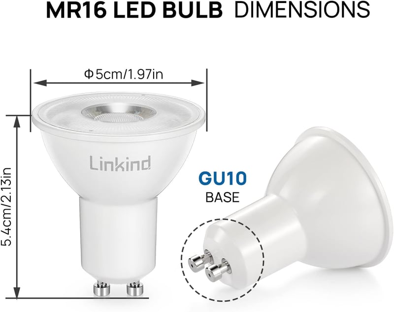 Linkind GU10 7W LED izzó meleg fehér fényforrás