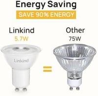 Linkind GU10 7W LED izzó meleg fehér fényforrás 2
