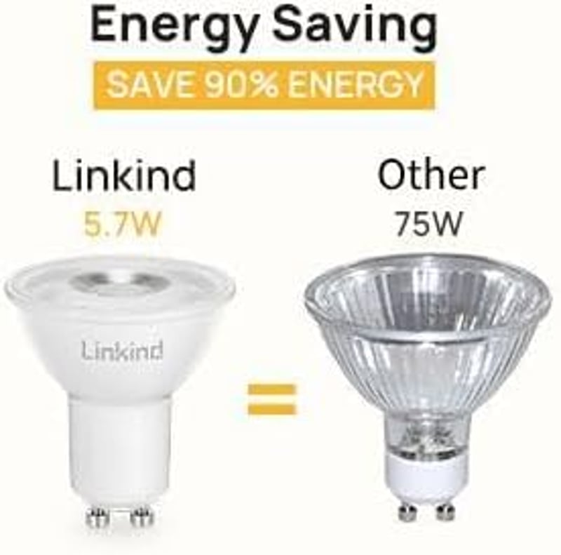 Linkind GU10 7W LED izzó meleg fehér fényforrás