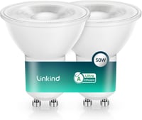 Linkind GU10 LED Izzó 2W (50W helyett), 4000K Természetes Fehér, A Energiaosztály, 360 Lumen, 36° Szórási Szög, Nem Szabályozható, 2 db-os C 1