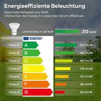 Linkind GU10 LED Izzó 2W (50W helyett), 4000K Természetes Fehér, A Energiaosztály, 360 Lumen, 36° Szórási Szög, Nem Szabályozható, 2 db-os C 10