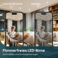 Linkind GU10 LED Izzó 2W (50W helyett), 4000K Természetes Fehér, A Energiaosztály, 360 Lumen, 36° Szórási Szög, Nem Szabályozható, 2 db-os C 6