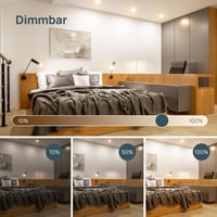 Linkind GU5.3 Dimmelhető LED Izzó 5.5W, 50W Ekvivalens, 2700K Meleg Fehér, 12V AC/DC MR16 Spotlámpa, 36° Szórási Szög, 465 Lumen, 5 db 6