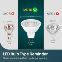 Linkind GU5.3 LED Spotlámpa, 5W, 520 Lumen, 5000K Nappali Fehér, 36° Szögű, 12V, Energiatakarékos MR16 Izzó, Beltéri Használatra, 5 Darabos  4