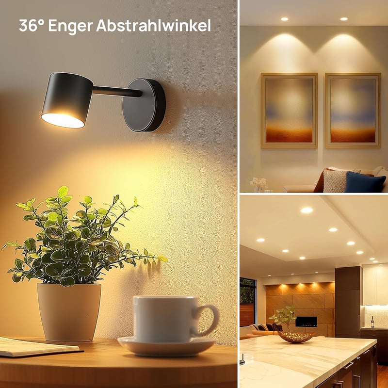 Linkind GU5.3 MR16 LED 5W izzó, 12V, 2700K meleg fehér, 36° szórási szög, 520 lumen, 50W helyettesítő, 5 darabos csomag