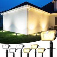 Linkind napelemes mozgásérzékelős kültéri lámpa 60 LED meleg/hideg fehér 800lm IP67 1