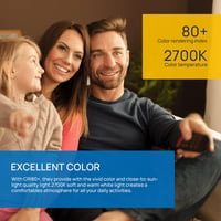 Linkind P45 E27 LED Izzó 7.5W, 60W Helyettesítő, 806lm Meleg Fehér 2700K, 220° Szórási Szög, Beltéri Világítás, 6 Darabos Csomag 5