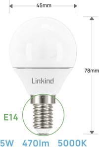 Linkind P45 LED Lámpa - Kompakt Beltéri Világítás, Energiatakarékos Izzó, 140g Könnyű Kivitel, Hosszú Élettartamú Fényforrás 3