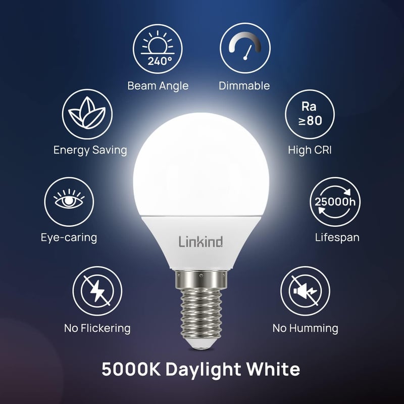 Linkind P45 LED Lámpa - Kompakt Beltéri Világítás, Energiatakarékos Izzó, 140g Könnyű Kivitel, Hosszú Élettartamú Fényforrás