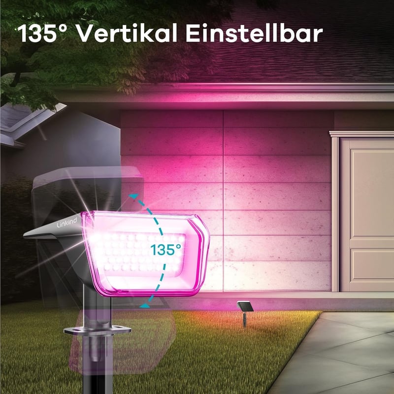 Linkind RGB napelemes kerti lámpa Halloween 10 módú 6 darabos szett