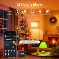 Linkind Smart RGBTW LED izzó E27 WiFi Alexa 4db szett, 1800-6500K színváltó okos lámpa 10