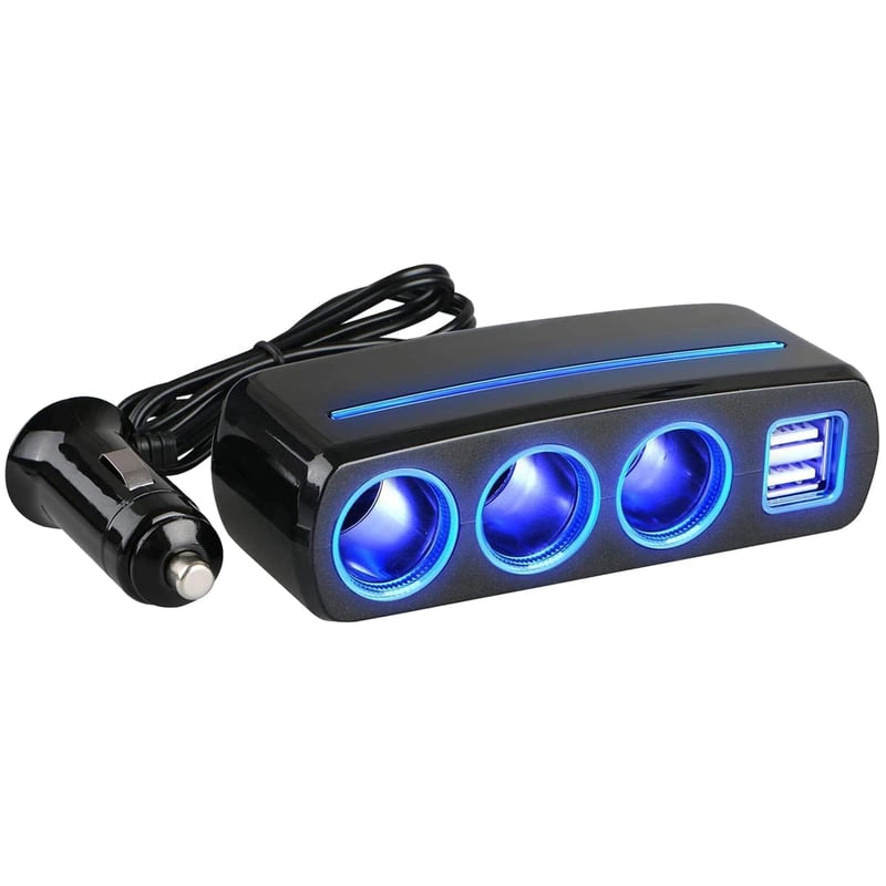 Linkstyle 120W auto adapter za upaljač s 3 utičnice i 2 USB-A priključka
